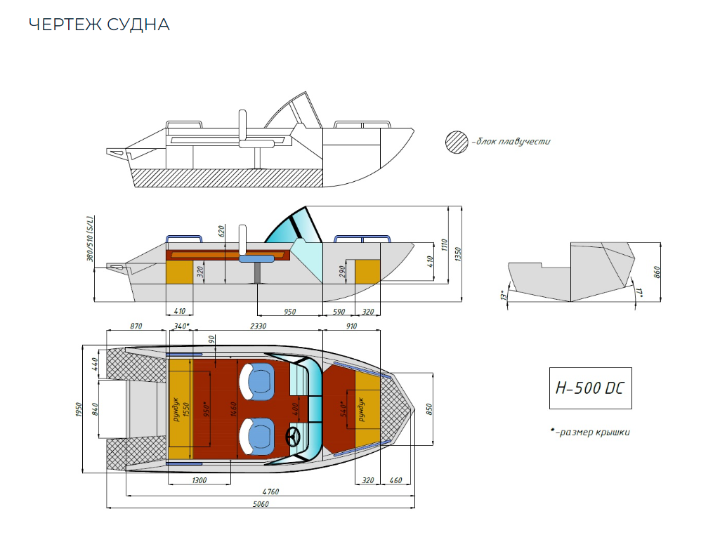 Алюминиевый катер Неман-500 DC Pro в Ногинске