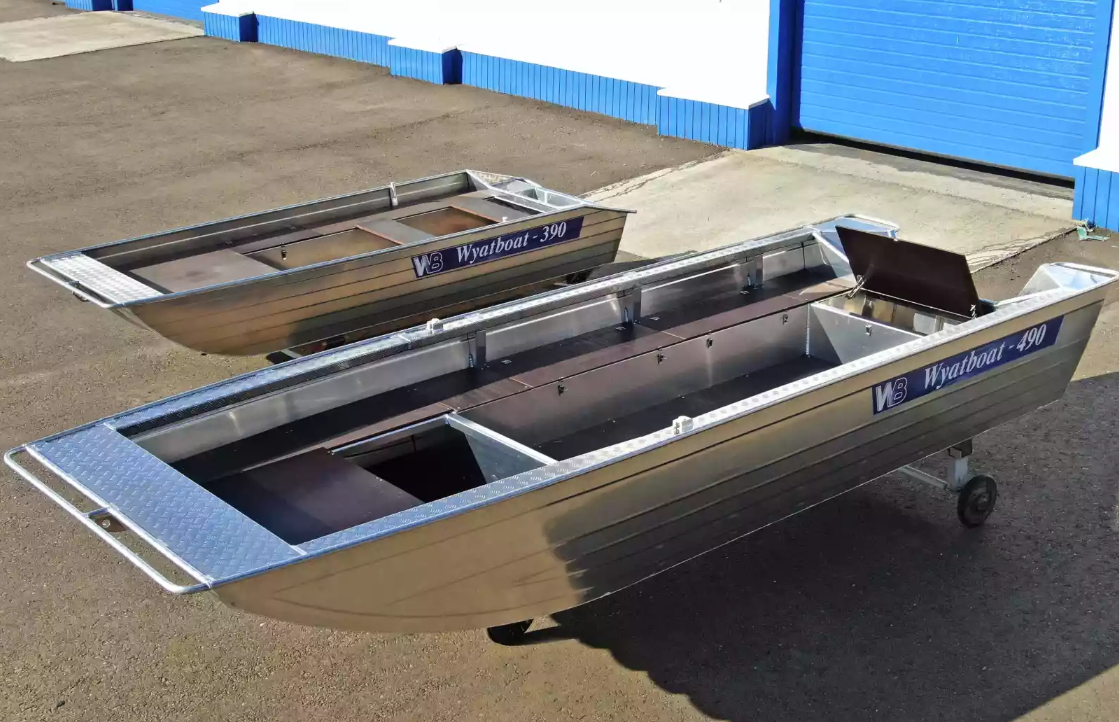 Алюминиевая лодка Wyatboat-490 Jonboat в Ногинске