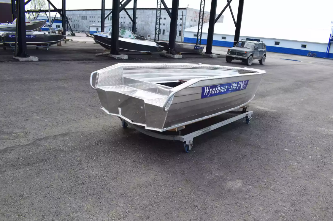 Алюминиевая лодка Wyatboat-390Р Увеличенный борт в Ногинске
