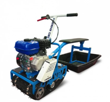 Мотобуксировщик НЕВА МС-1К с санями и сиденьем в Ногинске