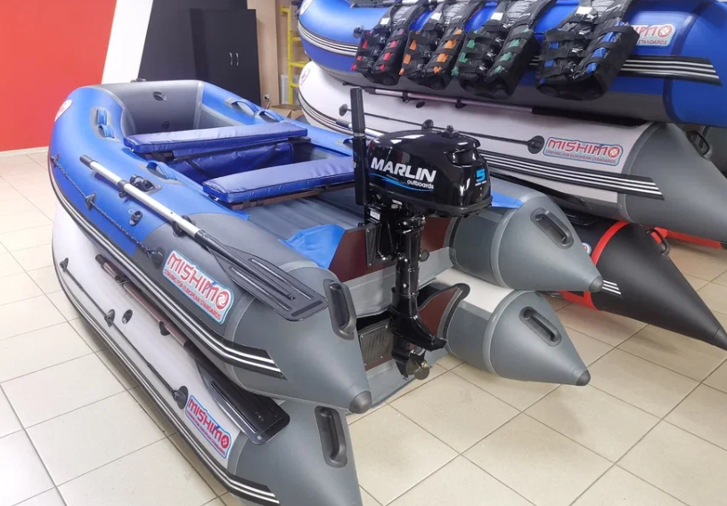 КОМПЛЕКТ ЛОДКА MISHIMO LITE 315 + МОТОР 5л.с в Ногинске