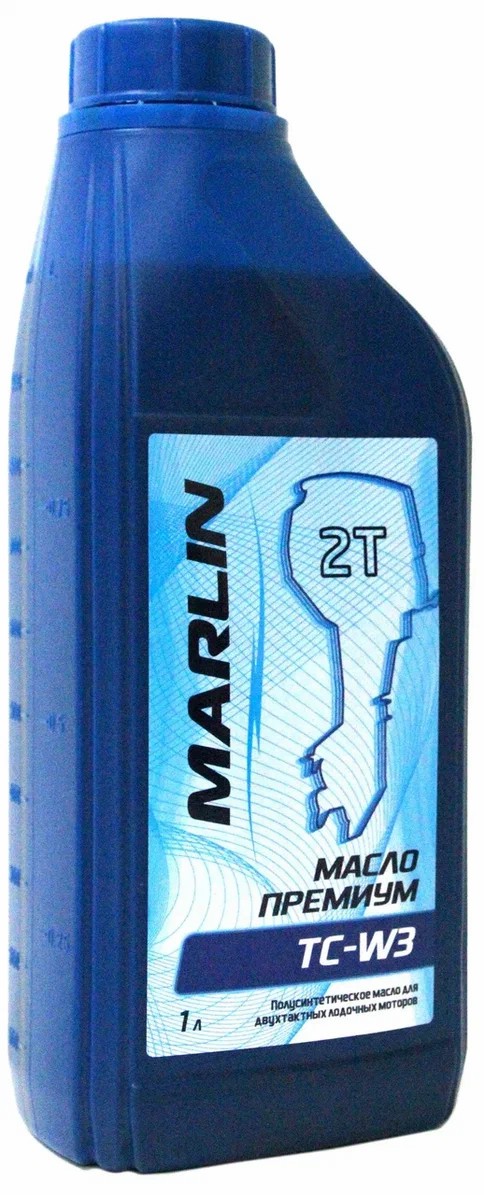 МАСЛО ПОЛУСИНТЕТИЧЕСКОЕ MARLIN ПРЕМИУМ 2Т, TC-W3, 1 ЛИТР в Ногинске