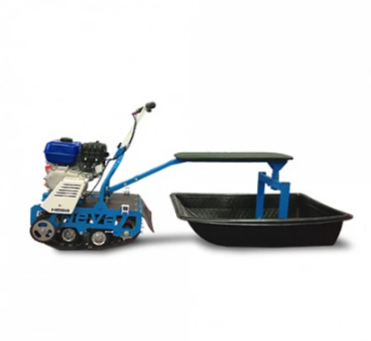 Мотобуксировщик НЕВА МС-1К с санями и сиденьем в Ногинске