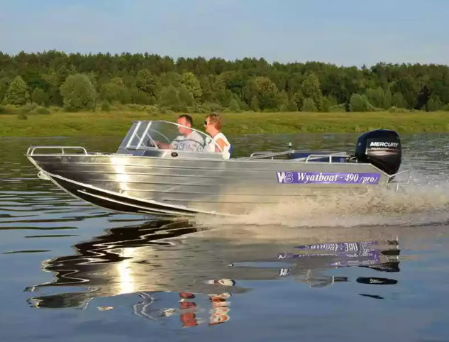 Алюминиевый катер Wyatboat-490 Pro водомет в Ногинске