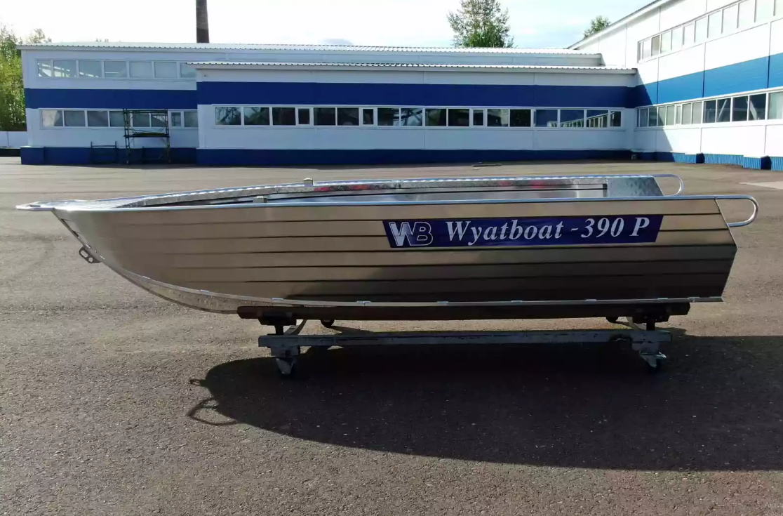Алюминиевая лодка Wyatboat-390РМ увеличенный борт в Ногинске