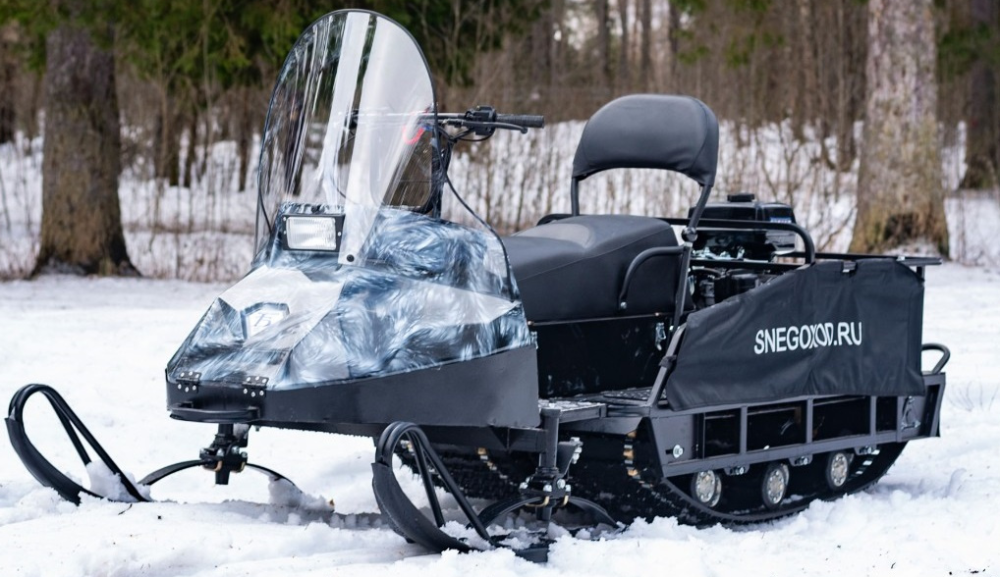 Миниснегоход Бурлак Егерь Экспедитор 15 л.с. , реверс, тормоз, капот белый в Ногинске