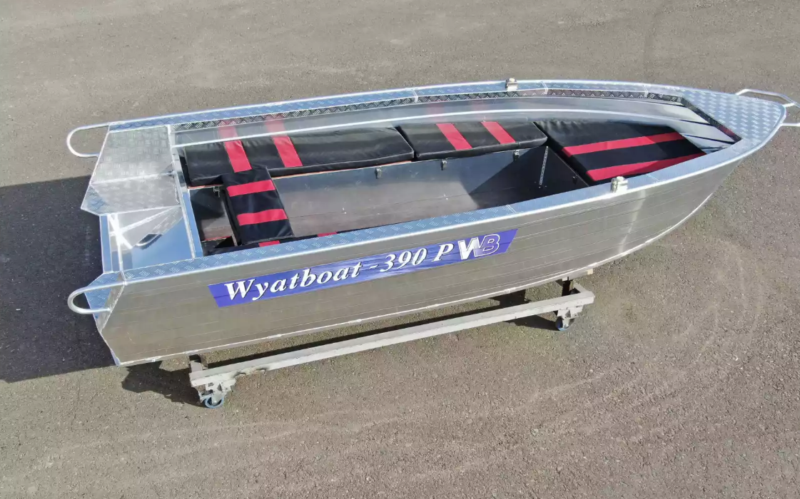 Алюминиевая лодка Wyatboat-390РМ увеличенный борт в Ногинске