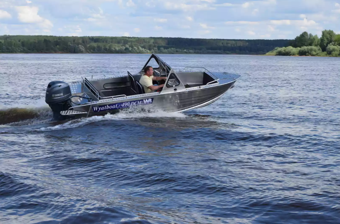 Алюминиевый катер Wyatboat-490 DCM Pro в Ногинске