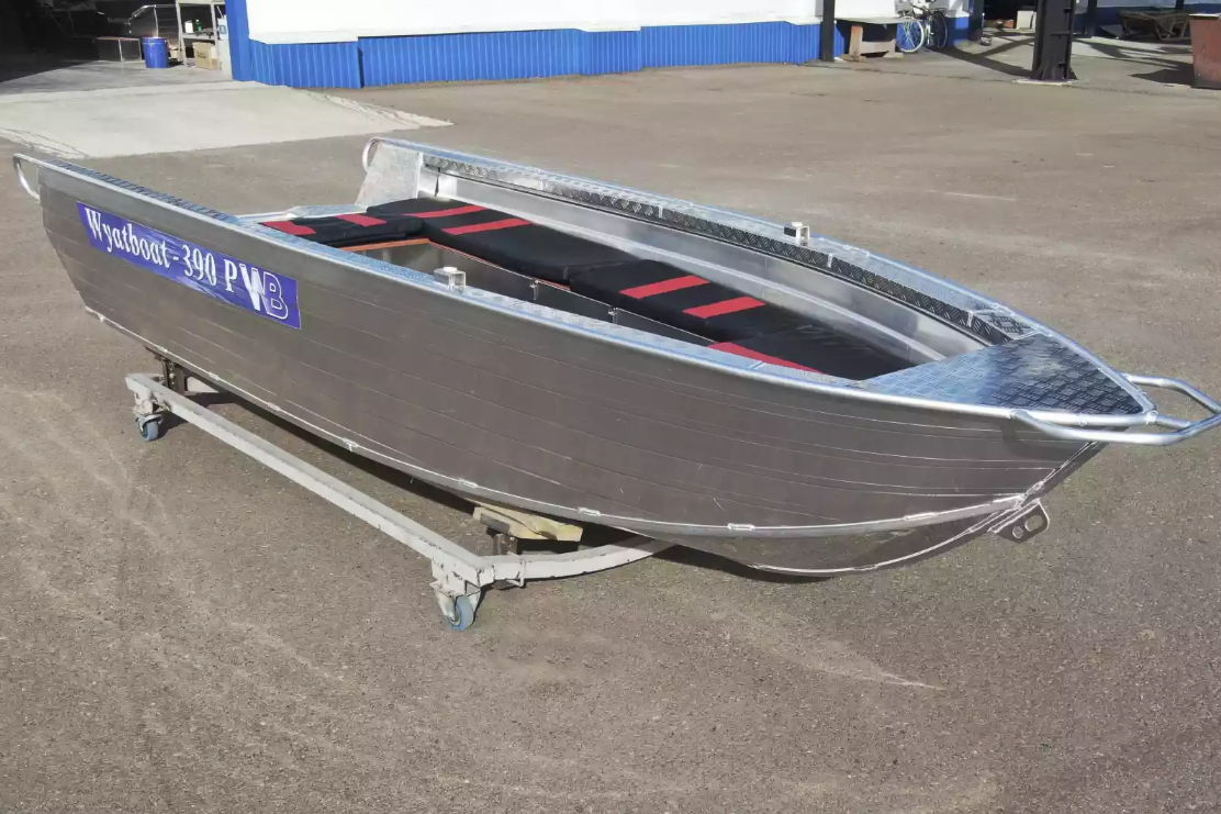 Алюминиевая лодка Wyatboat-390РМ увеличенный борт в Ногинске