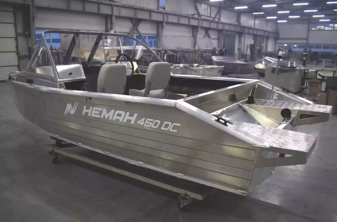 Алюминиевый катер Неман-450 DC NEW без покраски в Ногинске