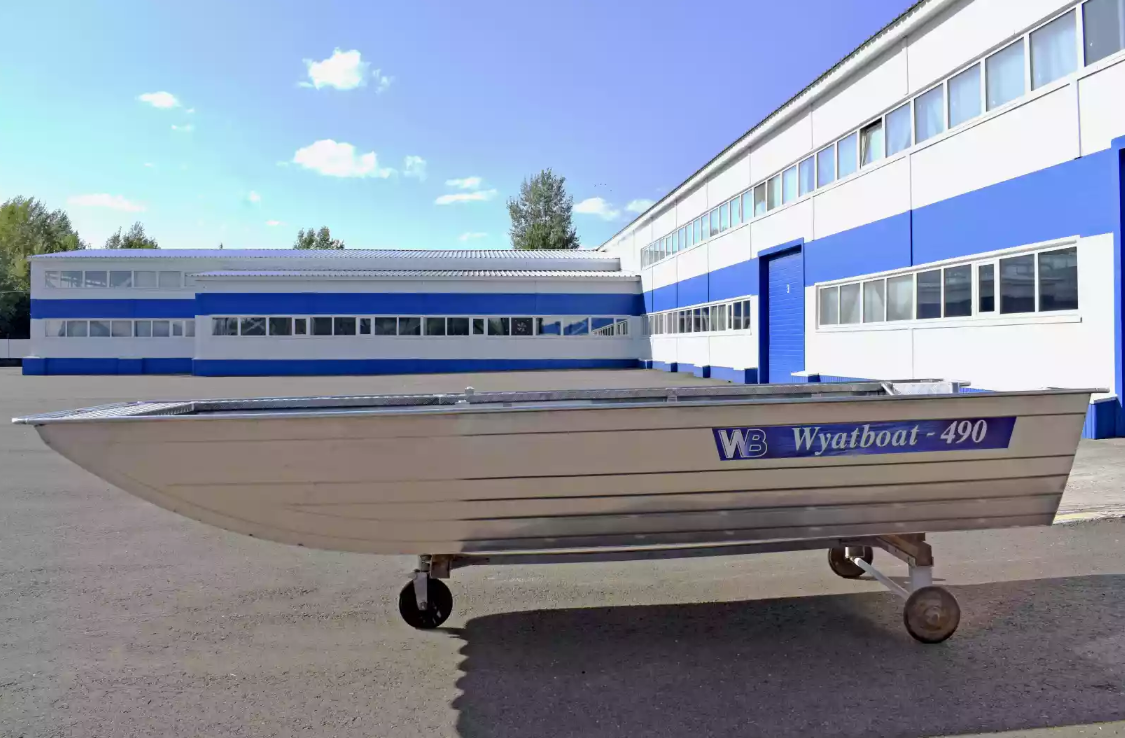 Алюминиевая лодка Wyatboat-490 Jonboat в Ногинске