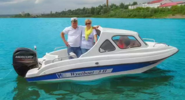 Стеклопластиковый катер Wyatboat-3 П (полурубка) в Ногинске
