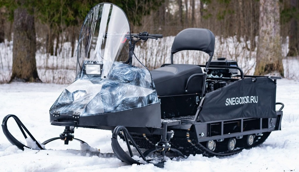 Миниснегоход Бурлак Егерь Экспедитор 15 л.с. , реверс, тормоз, капот белый в Ногинске
