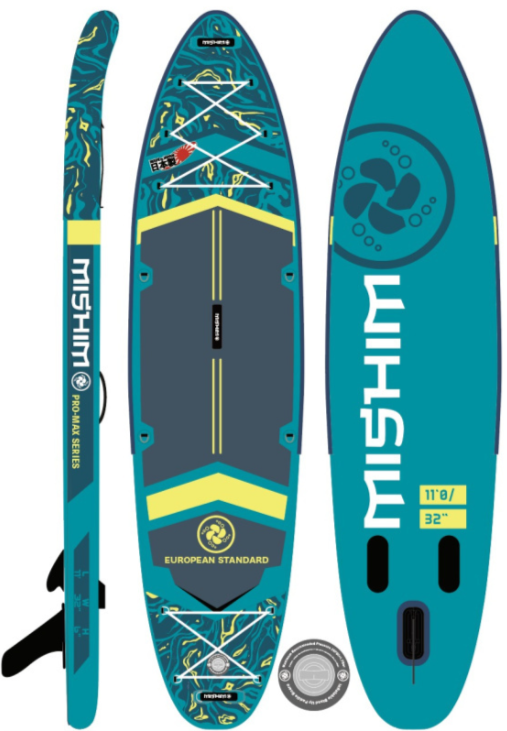 SUP (САП) Доска MISHIMO PRO-MAX Light Teal 11’ (335см) в Ногинске