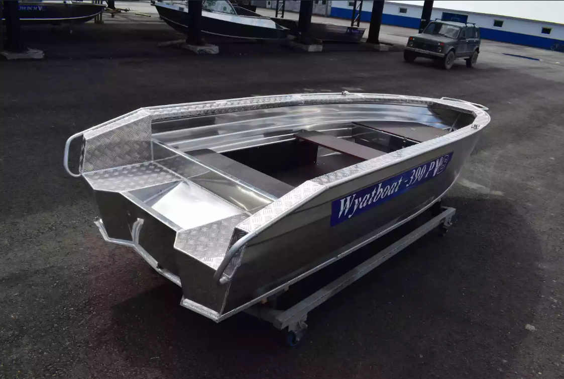 Алюминиевая лодка Wyatboat-390Р Увеличенный борт в Ногинске