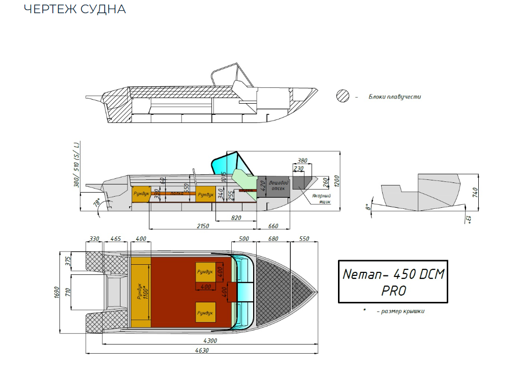 Алюминиевый катер Neman-450 DCM PRO в Ногинске