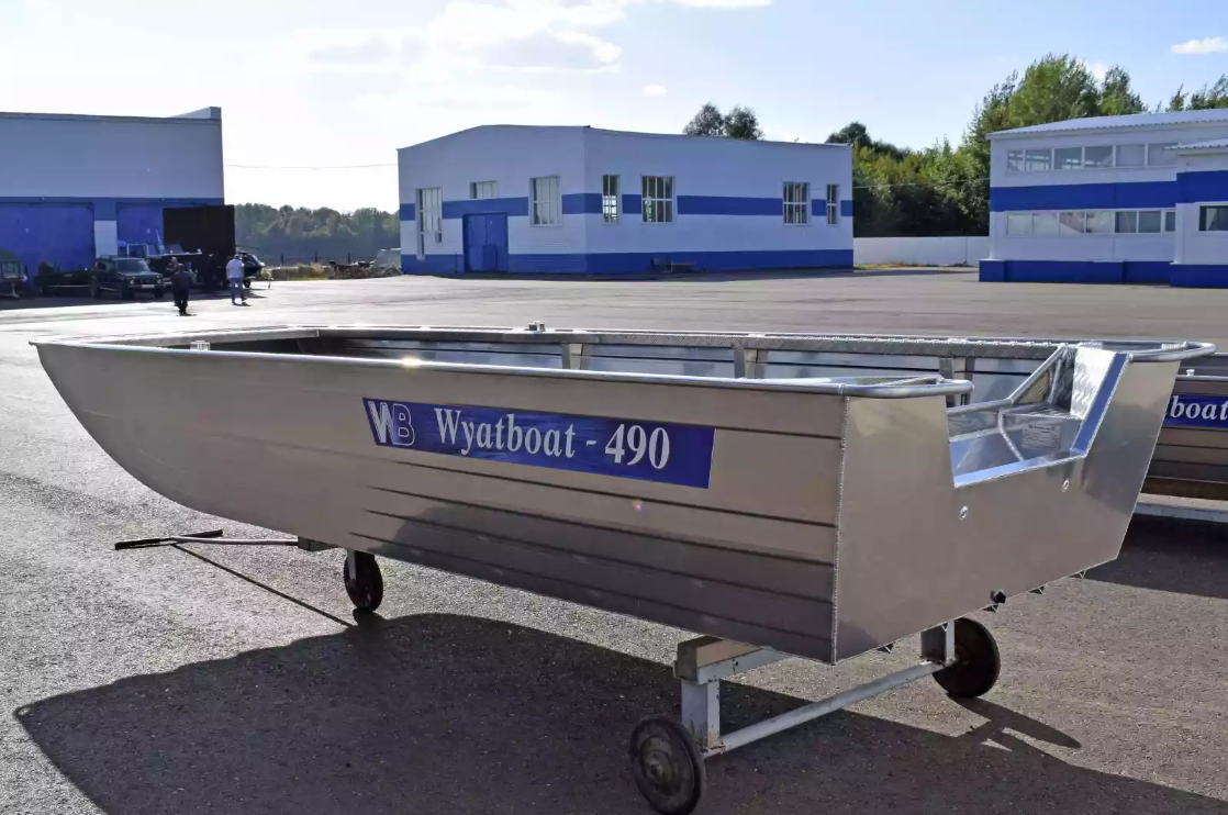 Алюминиевая лодка Wyatboat-490 Jonboat в Ногинске