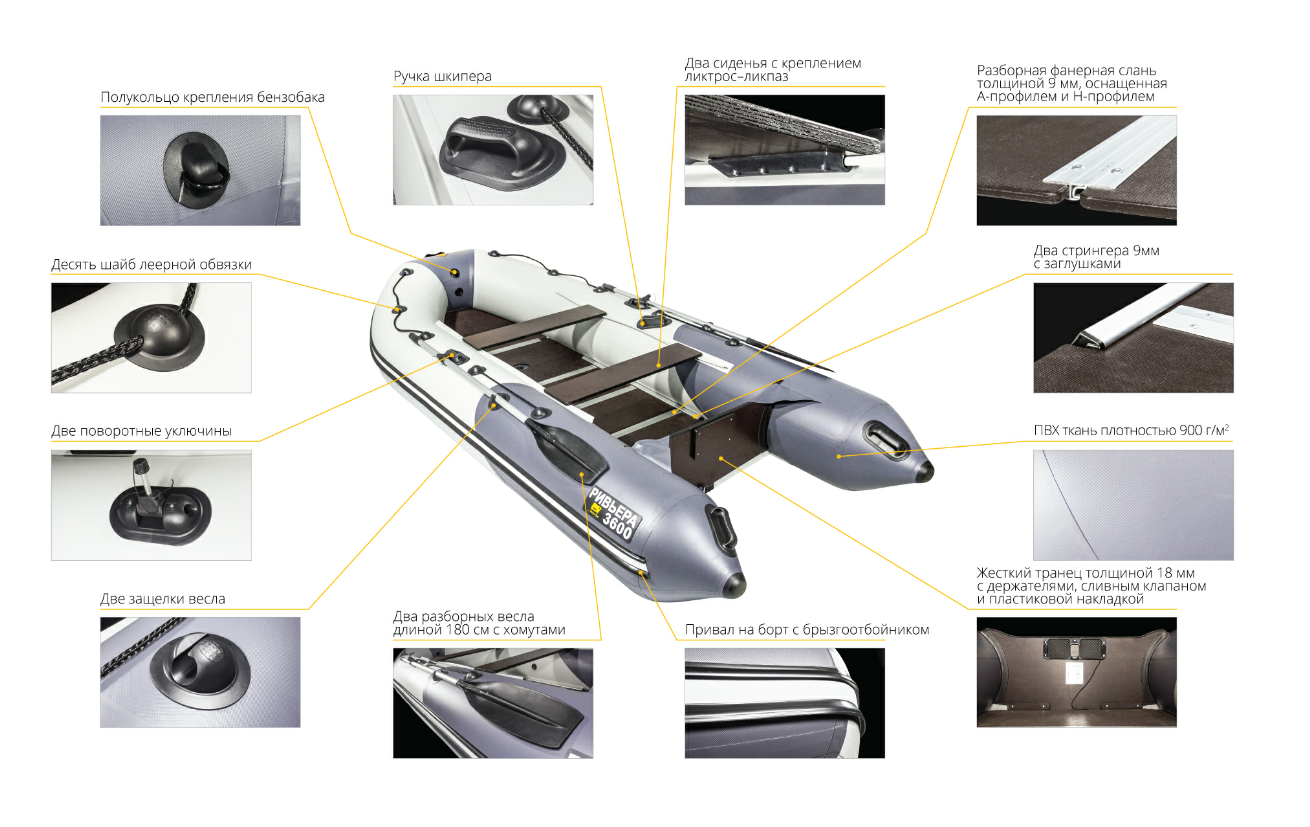 Лодка Ривьера Компакт 3600 СК в Ногинске