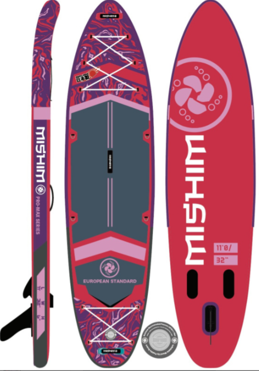 SUP (САП) Доска MISHIMO PRO-MAX Viva Magenta 10.8’ (330см) в Ногинске