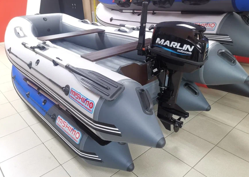 КОМПЛЕКТ ЛОДКА MISHIMO LITE 350 + МОТОР 9,8 Л.С. в Ногинске