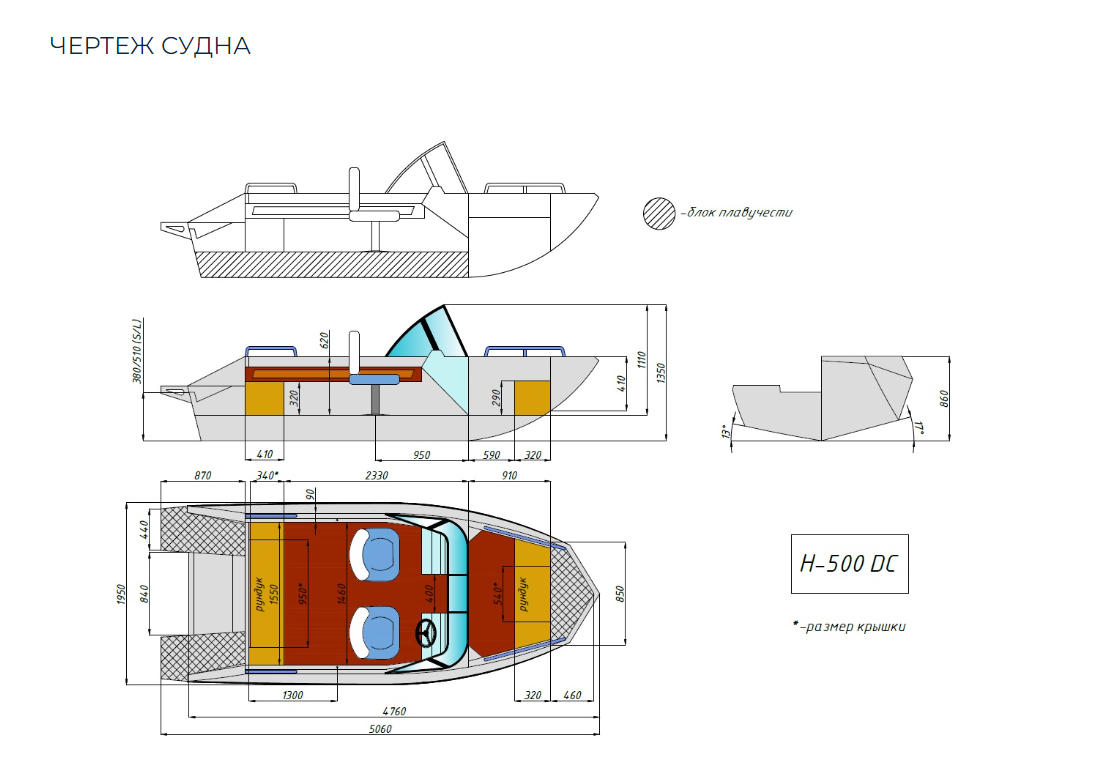 Алюминиевый катер Неман-500 DC в Ногинске