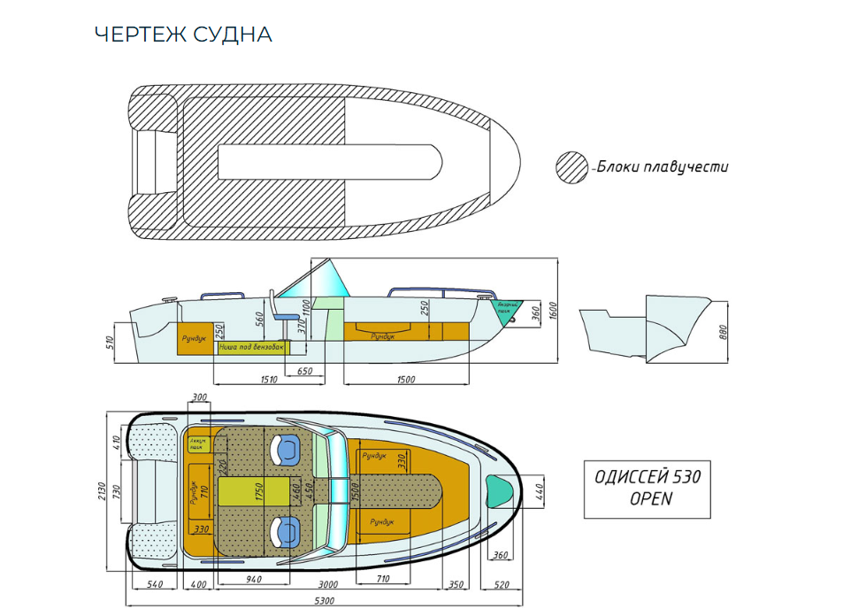 Стеклопластиковый катер Neman-530 Open в Ногинске