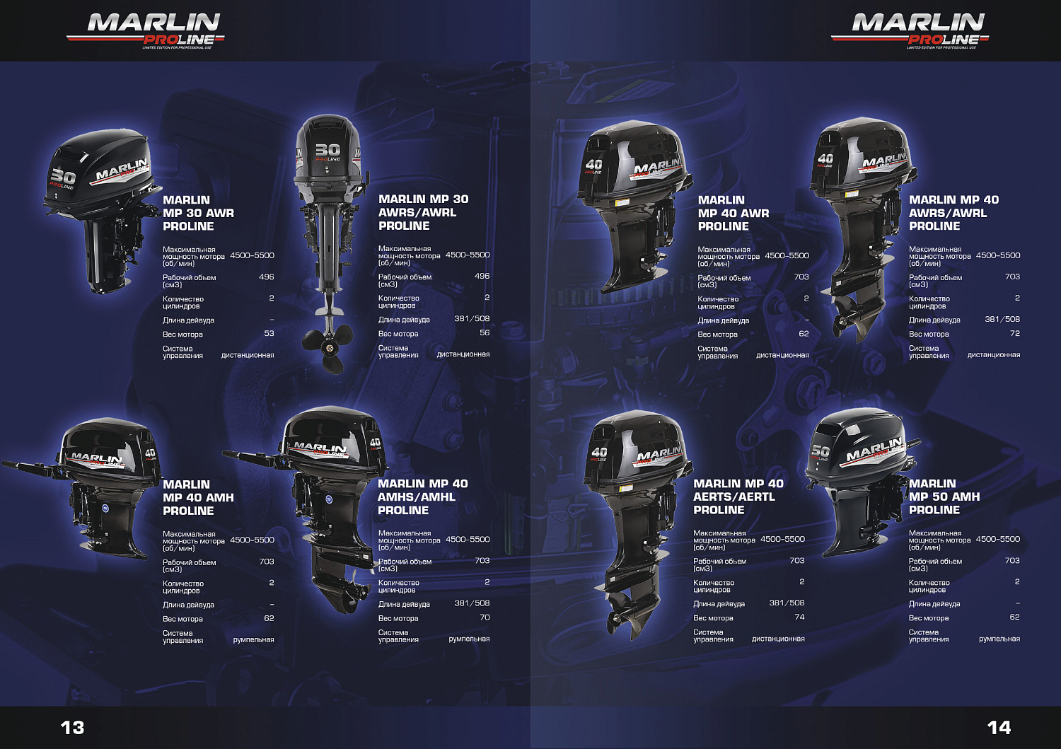 Лодочный мотор MARLIN PROLINE MP 9.9(20) AMHL FORCE в Ногинске