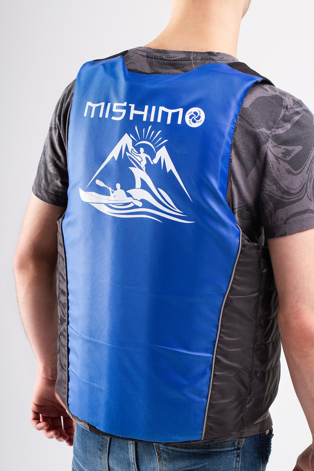 Жилет спасательный MISHIMO PRO Премиум качества Черно-синий в Ногинске