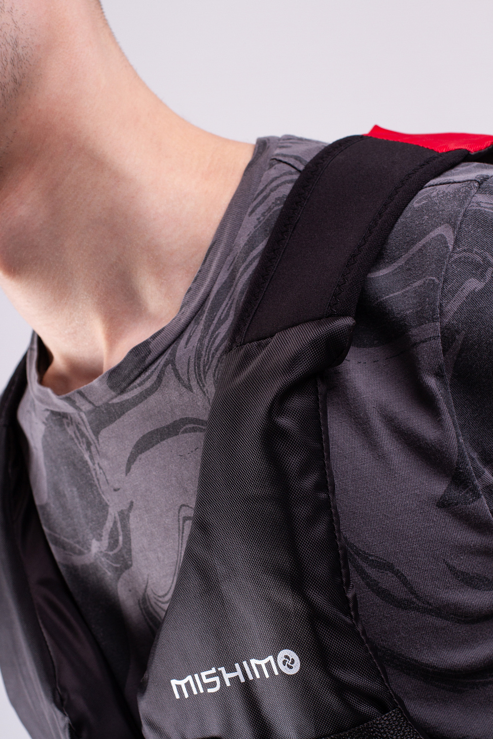 Жилет спасательный MISHIMO PRO Премиум качества Черно-красный в Ногинске